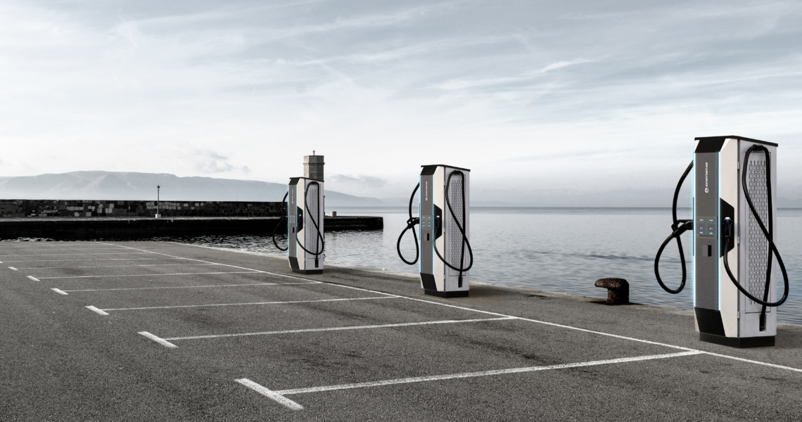 Enersense high-power electric vehicle charging stations