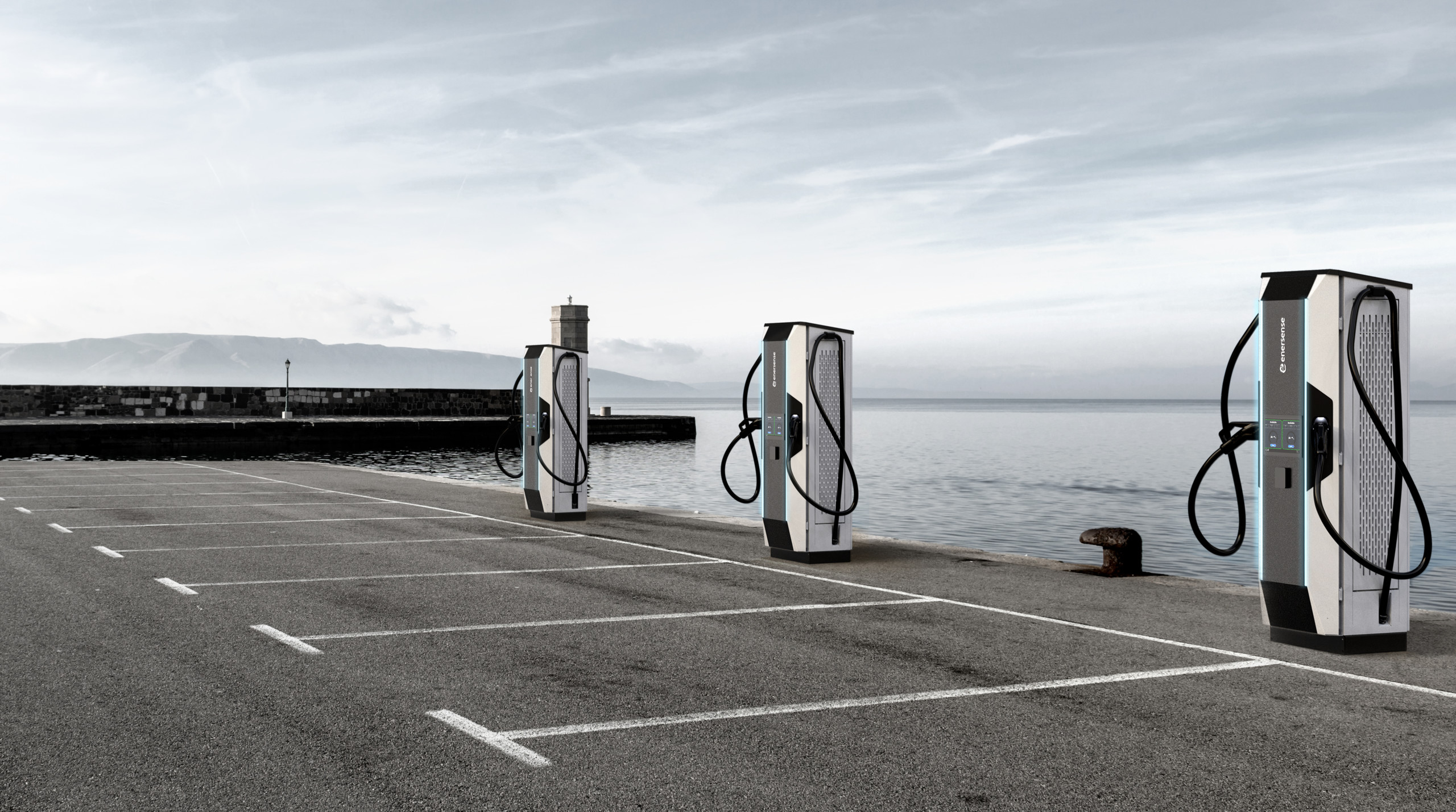 Enersense high-power electric vehicle charging stations